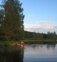 Badplats vid boendet
